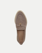 Veronica Beard Ailey Suede Loafer - Taupe