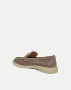 Veronica Beard Ailey Suede Loafer - Taupe