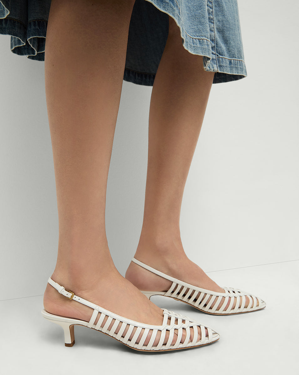 Britte Slingback Pump in Coconut | Veronica Beard