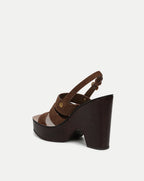 Veronica Beard Peony Suede Platform Sandal - Cedar
