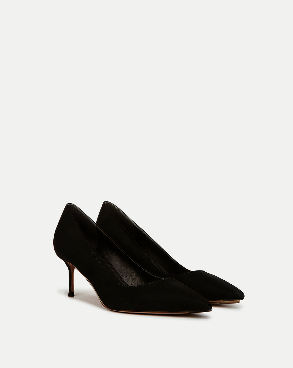 Veronica Beard Women's Suede Rita Pointed Pumps - Black - Size 5 Veronica Beard Women's Suede Rita Pointed Pumps - Black - Size 5