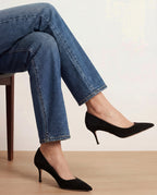 Veronica Beard Rita Suede Pump - Black
