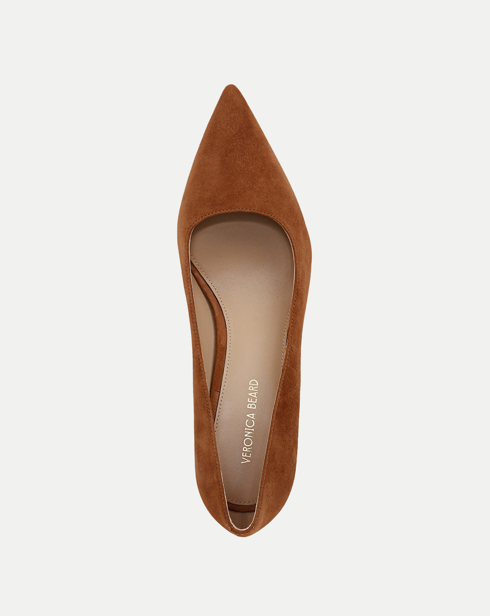 Veronica Beard Rita Suede Pump - Hazelwood