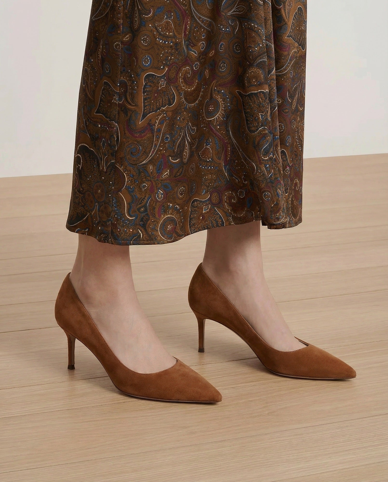 Rita Suede Pump in Hazelwood | Veronica Beard