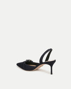 Veronica Beard Roxy Suede Slingback Pump - Eclipse