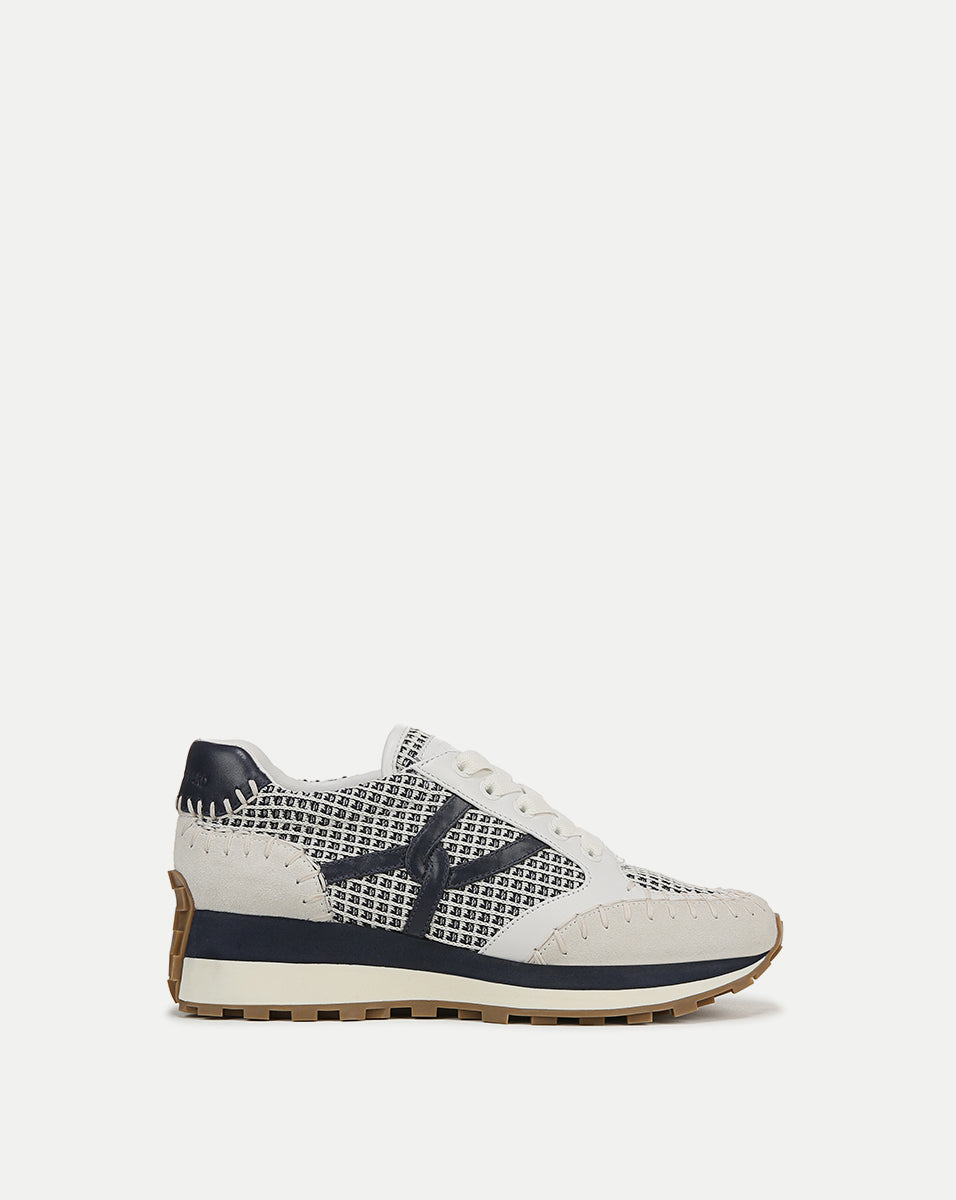 Veronica Beard Valentina Sneaker - Navy/White