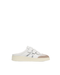 Veronica Beard Reagan Velcro Mule - White/Silver
