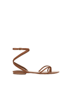 Veronica Beard Allegra Suede Ankle-Wrap Sandal - Hazelwood