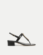 Veronica Beard Andie Chain-Link Sandal - Black