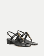 Veronica Beard Andie Chain-Link Sandal - Black
