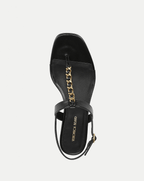 Veronica Beard Andie Chain-Link Sandal - Black