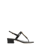 Veronica Beard Andie Chain-Link Sandal - Black