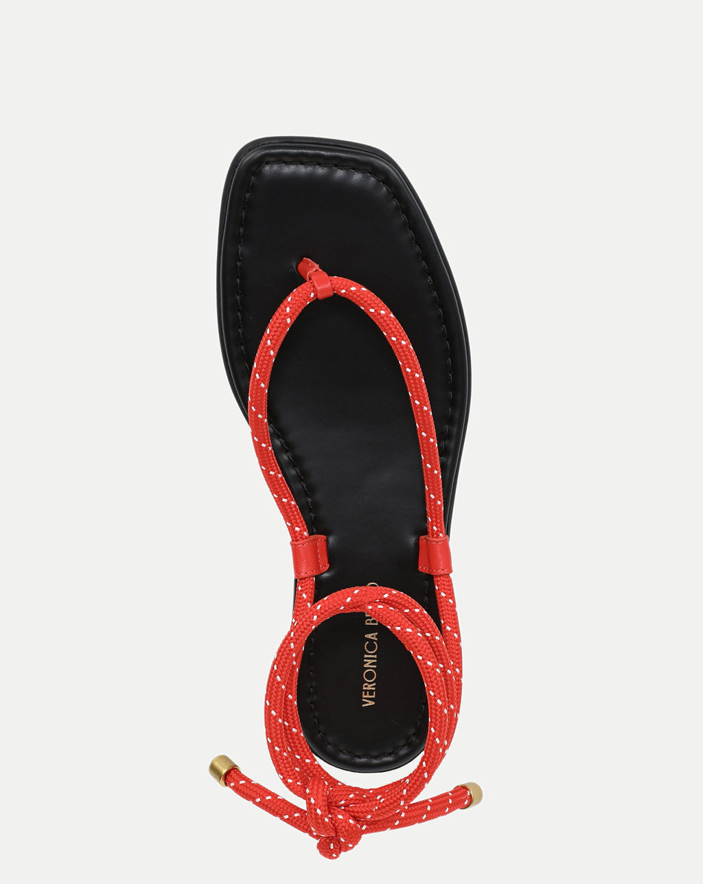 Veronica Beard Carmina Wrap Sandal - Flame Red