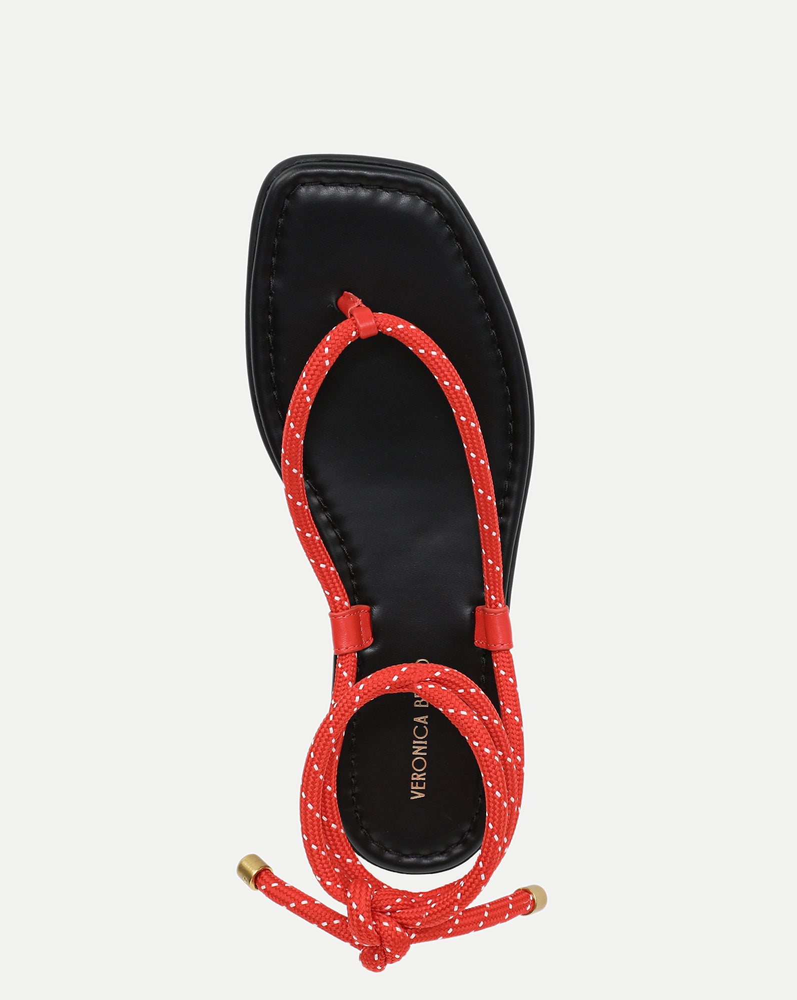 Veronica Beard Carmina Wrap Sandal - Flame Red