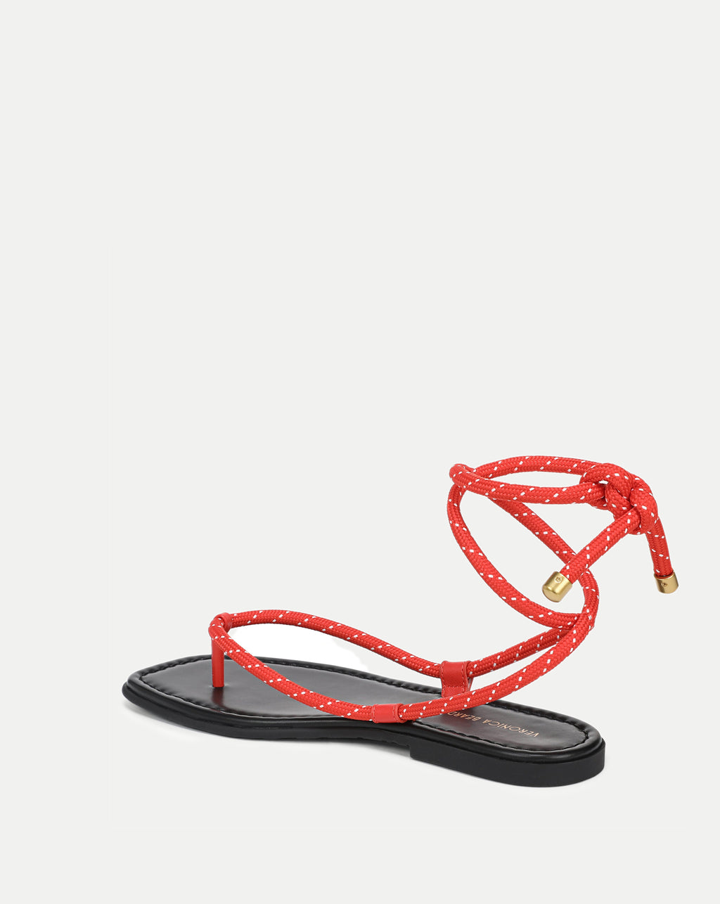 Veronica Beard Carmina Wrap Sandal - Flame Red