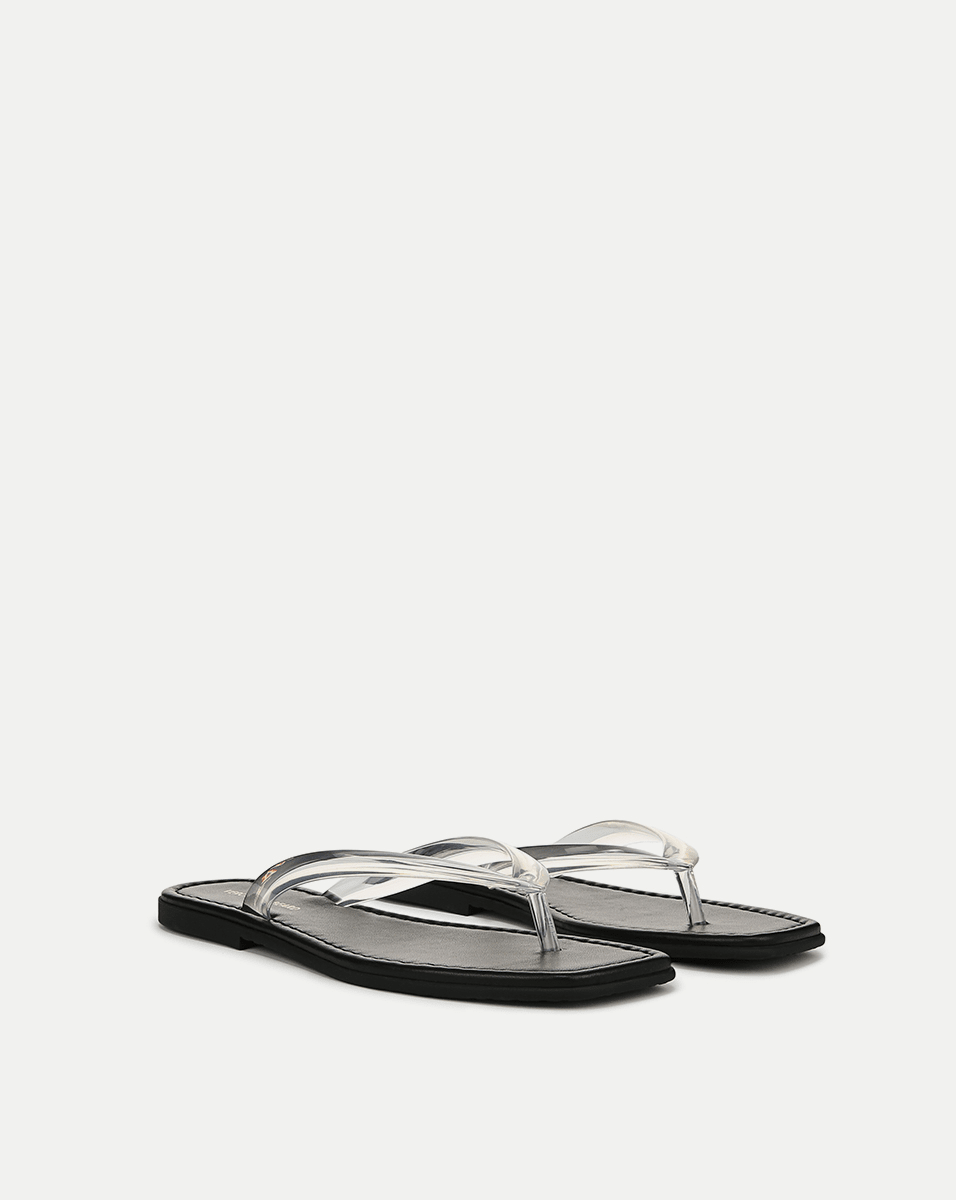 Veronica Beard Clea Jelly Flip-Flop Sandal - Clear