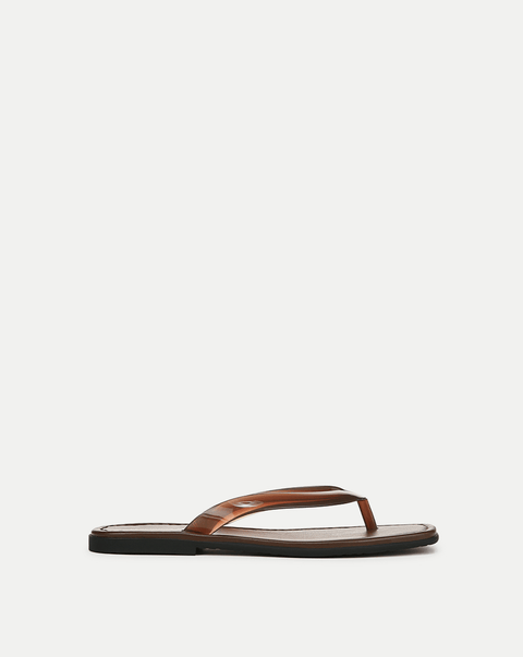 Clea Jelly Flip-Flop Sandal in Hazelwood | Veronica Beard