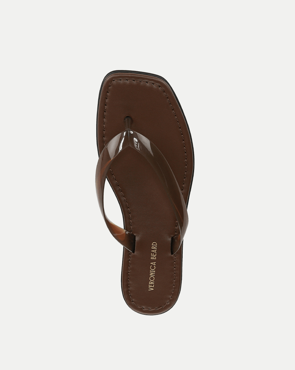 Clea Jelly Flip-Flop Sandal in Hazelwood | Veronica Beard