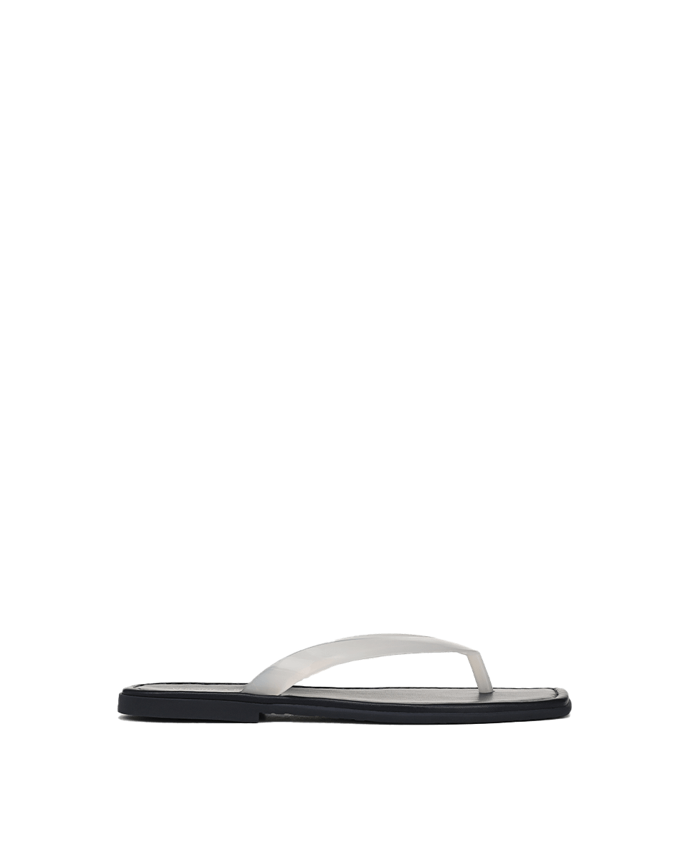 Veronica Beard Clea Jelly Flip-Flop Sandal - Coconut