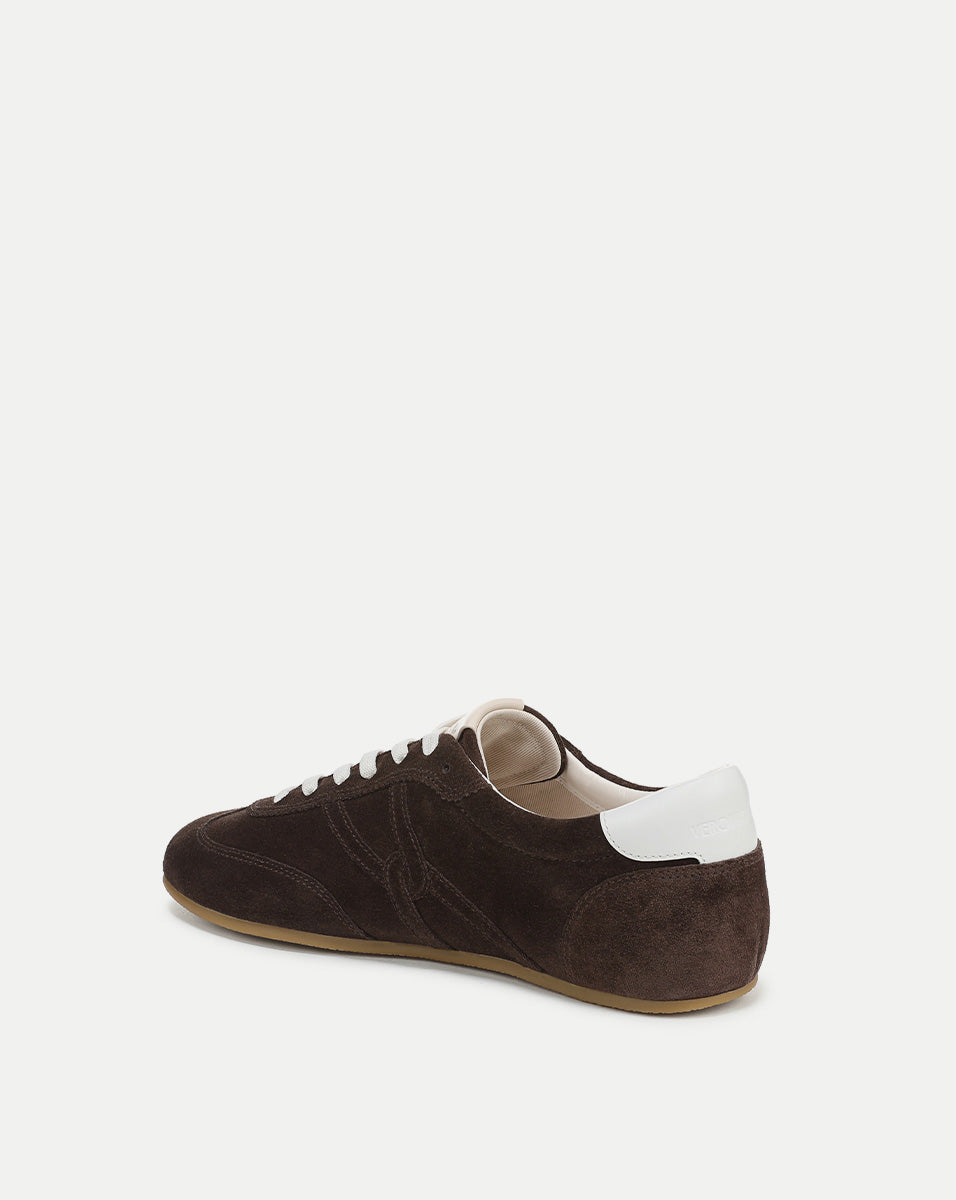 Riviera Suede Sneaker in Espresso | Veronica Beard