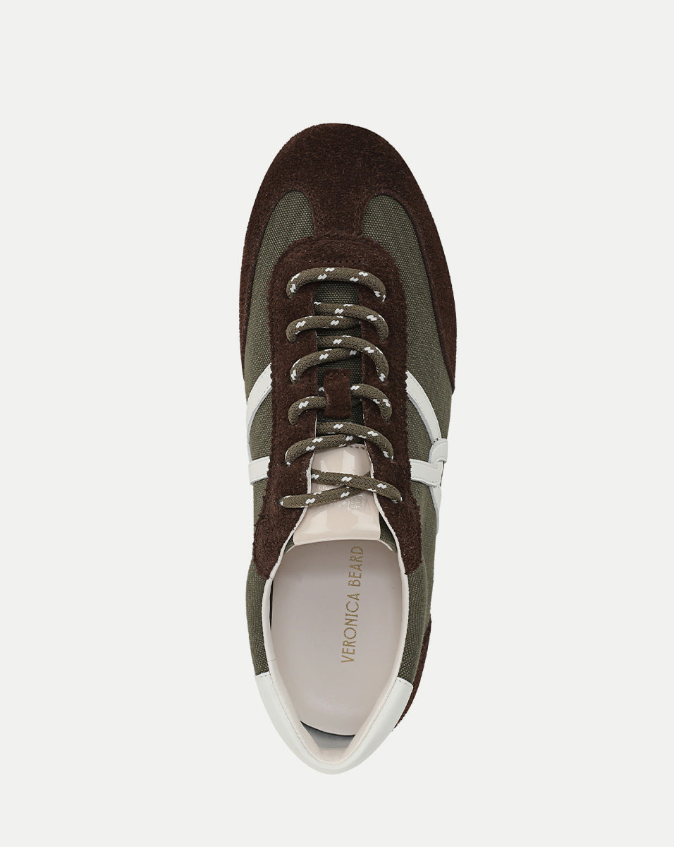 Riviera Canvas Sneaker in Khaki | Veronica Beard