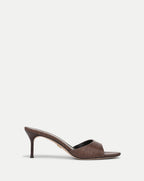 Veronica Beard Tia Raffia Sandal - Espresso
