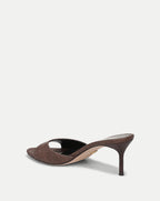 Veronica Beard Tia Raffia Sandal - Espresso