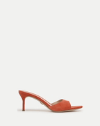 Veronica Beard Tia Suede Sandal - Persimmon
