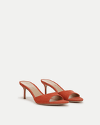Veronica Beard Tia Suede Sandal - Persimmon