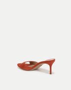 Veronica Beard Tia Suede Sandal - Persimmon