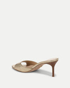 Veronica Beard Tia Leather Sandal - Gold