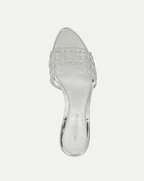 Veronica Beard Tia Jelly Sandal - Clear/Silver
