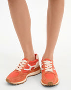Veronica Beard Valentina Sneaker - Persimmon/Lily