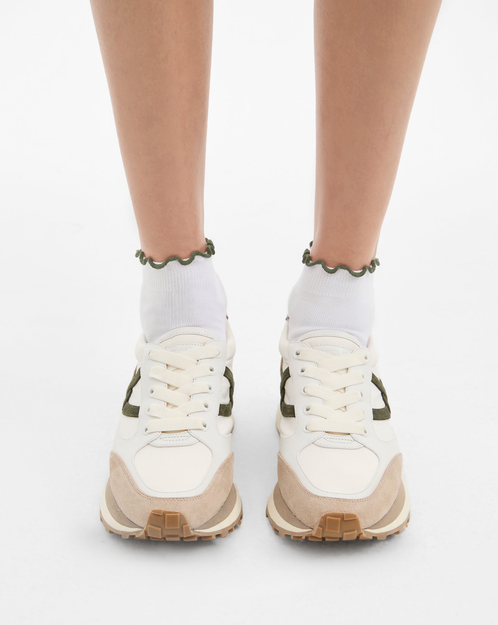 Valentina Sneaker in Lily/Thyme/Terracotta | Veronica Beard