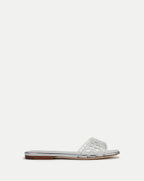 Veronica Beard Maris Jelly Sandal - Clear/Silver