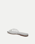 Veronica Beard Maris Jelly Sandal - Clear/Silver