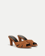 Veronica Beard Cassiel Suede Slide Sandal - Hazelwood