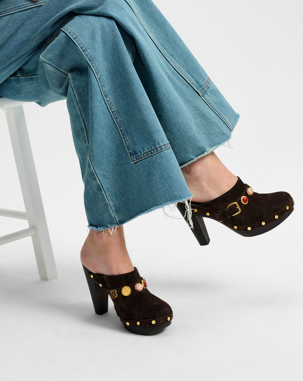 Veronica Beard Giana Platform Clog - Espresso