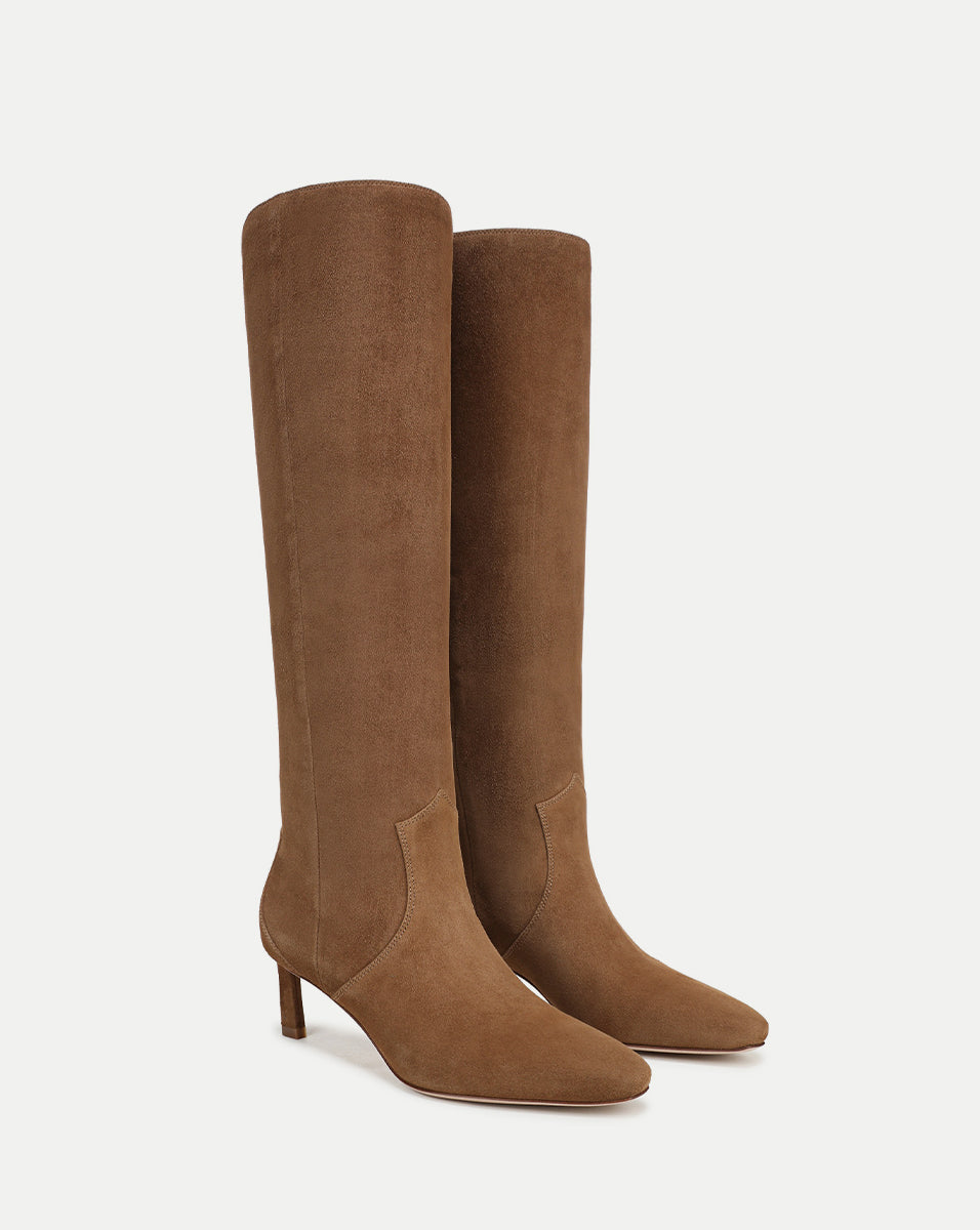 Veronica Beard Kinna Tall Boot | Wide-Calf - Hazelwood