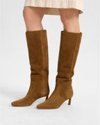 Veronica Beard Kinna Tall Boot | Wide-Calf - Hazelwood