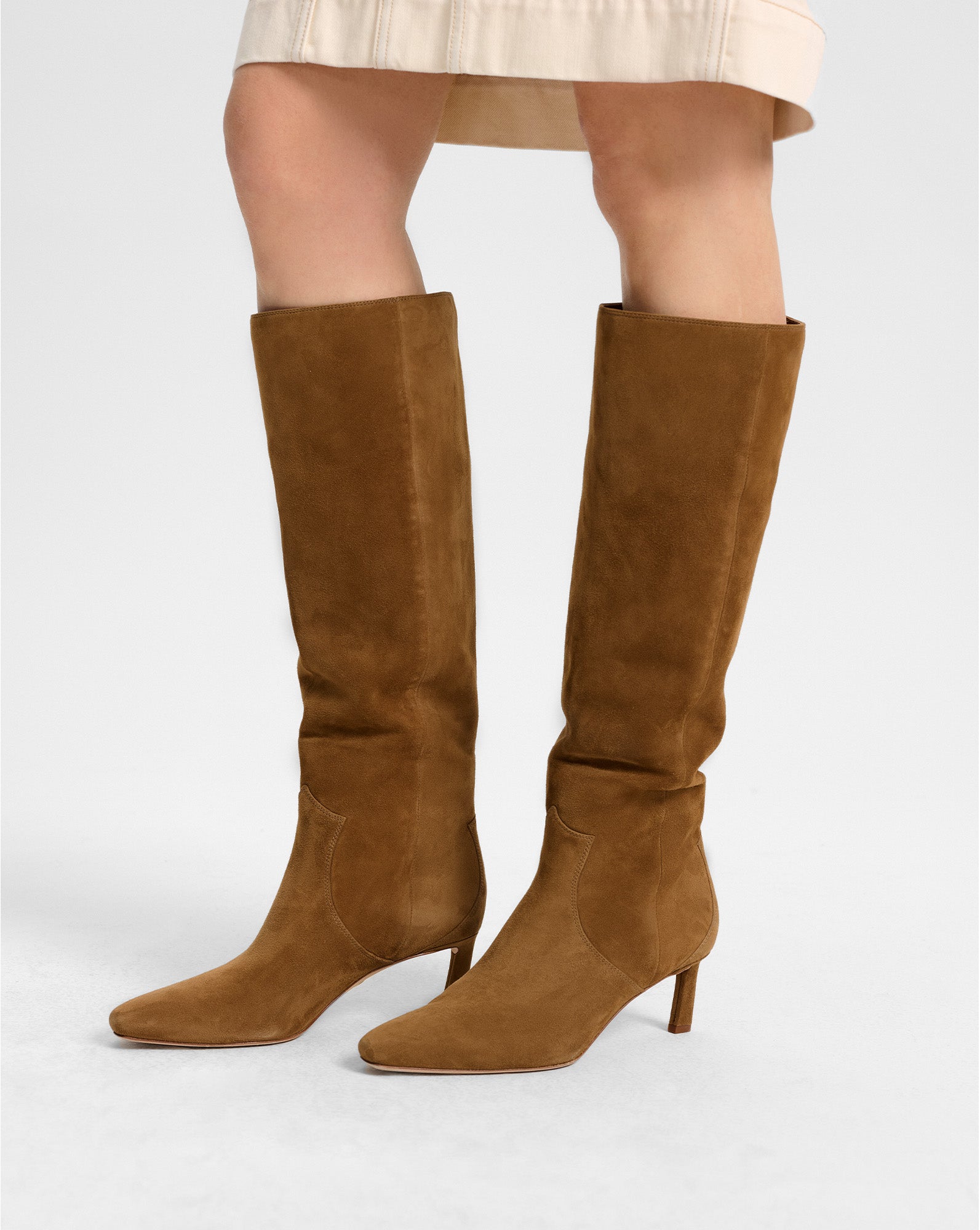 Veronica Beard Kinna Tall Boot | Wide-Calf - Hazelwood