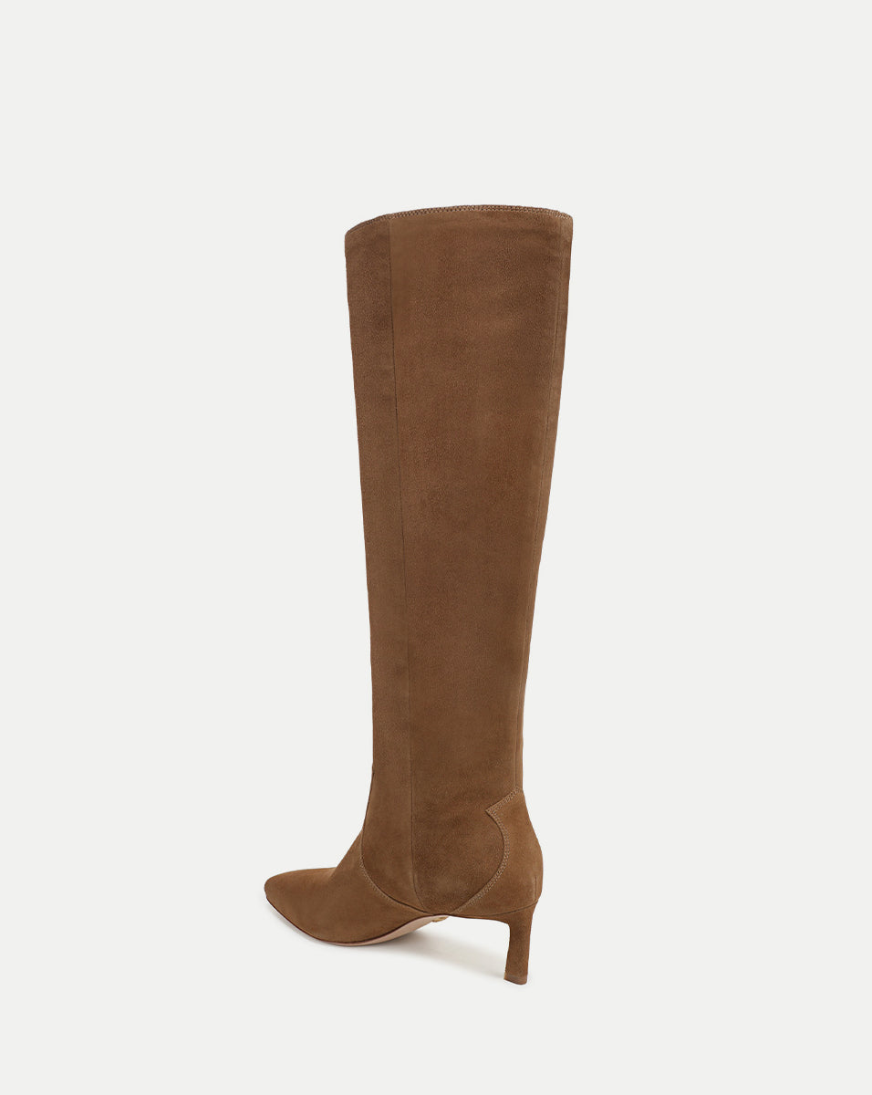 Veronica Beard Kinna Tall Boot | Wide-Calf - Hazelwood