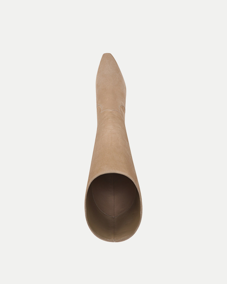 Veronica Beard Kinna Tall Boot | Wide-Calf - Sand