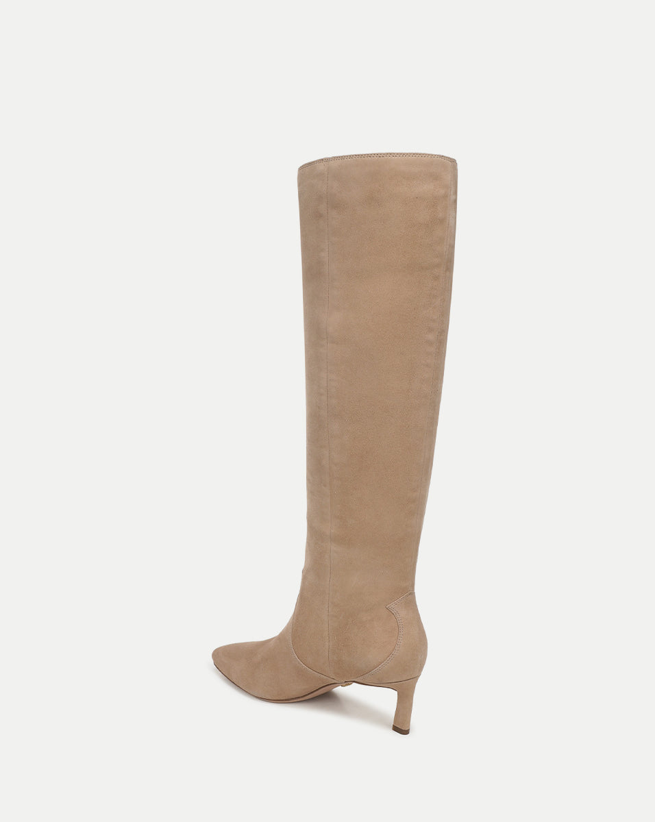 Veronica Beard Kinna Tall Boot | Wide-Calf - Sand