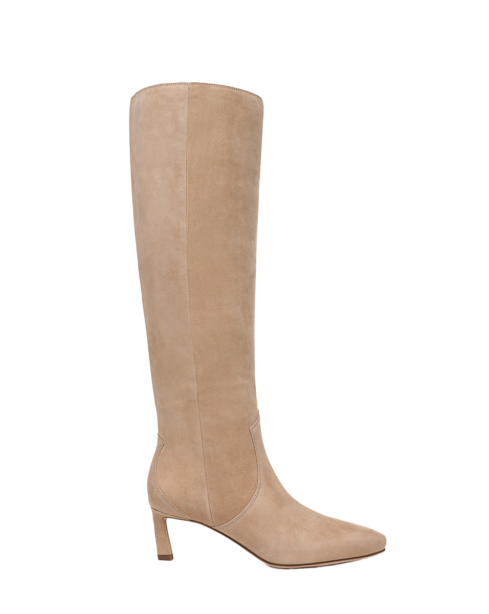 Veronica Beard Kinna Tall Boot | Wide-Calf - Sand