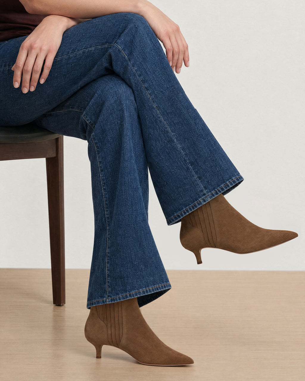 Lisa Kitten-Heel Ankle Boot