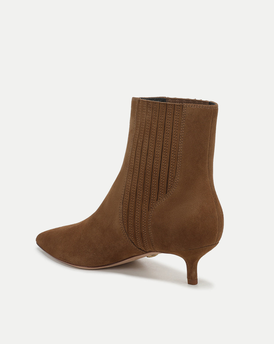 Veronica Beard Lisa Kitten-Heel Ankle Boot - Hazelwood