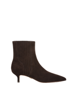Veronica Beard Lisa Kitten-Heel Ankle Boot - Espresso