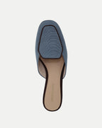 Veronica Beard Moritz Loafer Mule - Blue Lake/Raisin