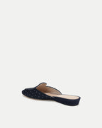 Veronica Beard Moritz Printed Loafer Mule - Navy